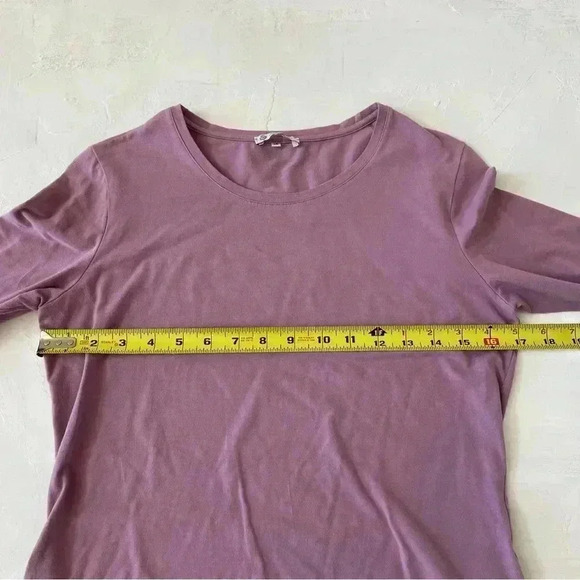 Loro Piana Purple Crewneck Long Sleeve Cotton Blend Size 48 - Picture 7 of 9